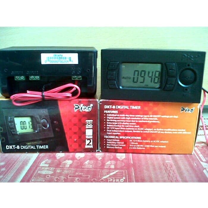 DXT-8 DIGITAL TIMER, PIRO, TIMER, TIMER DIGITAL, TIMER DC, TIMER DC12V