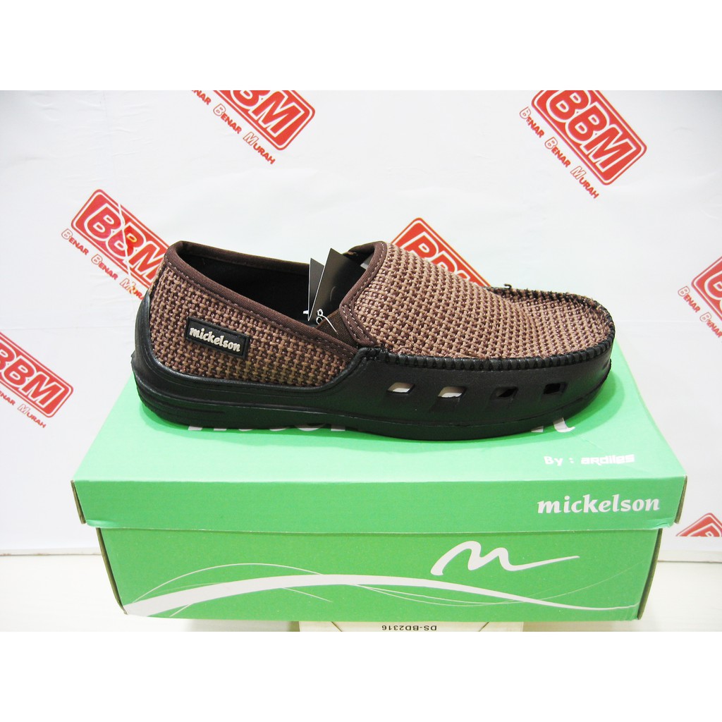 ARDILES MICKELSON JOHNSON - SEPATU PRIA SLIP ON SANTAI - COKLAT