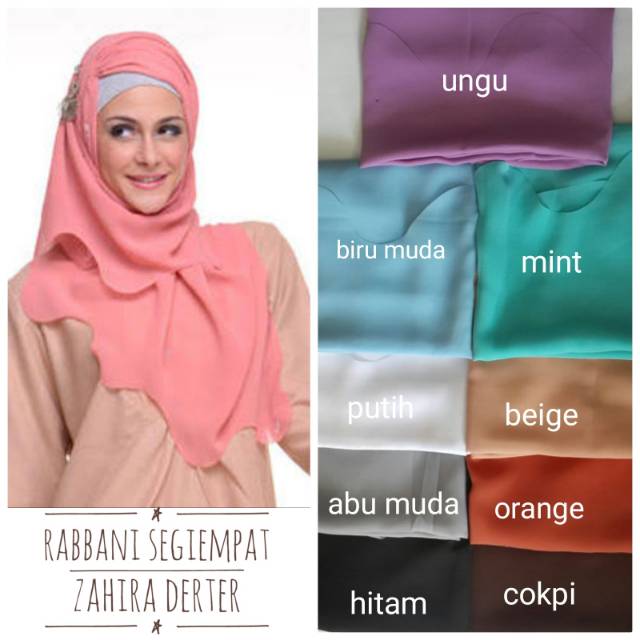 Bahan Jilbab Rabbani Segi Empat