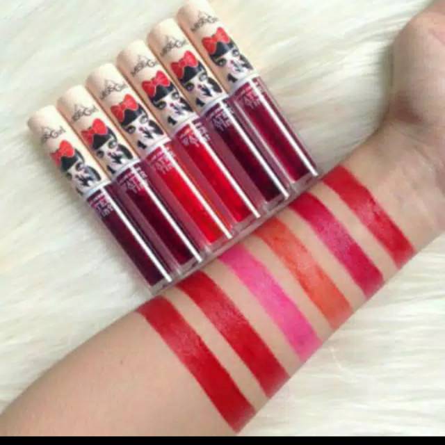 Lip tint miss girl charming 6pcs