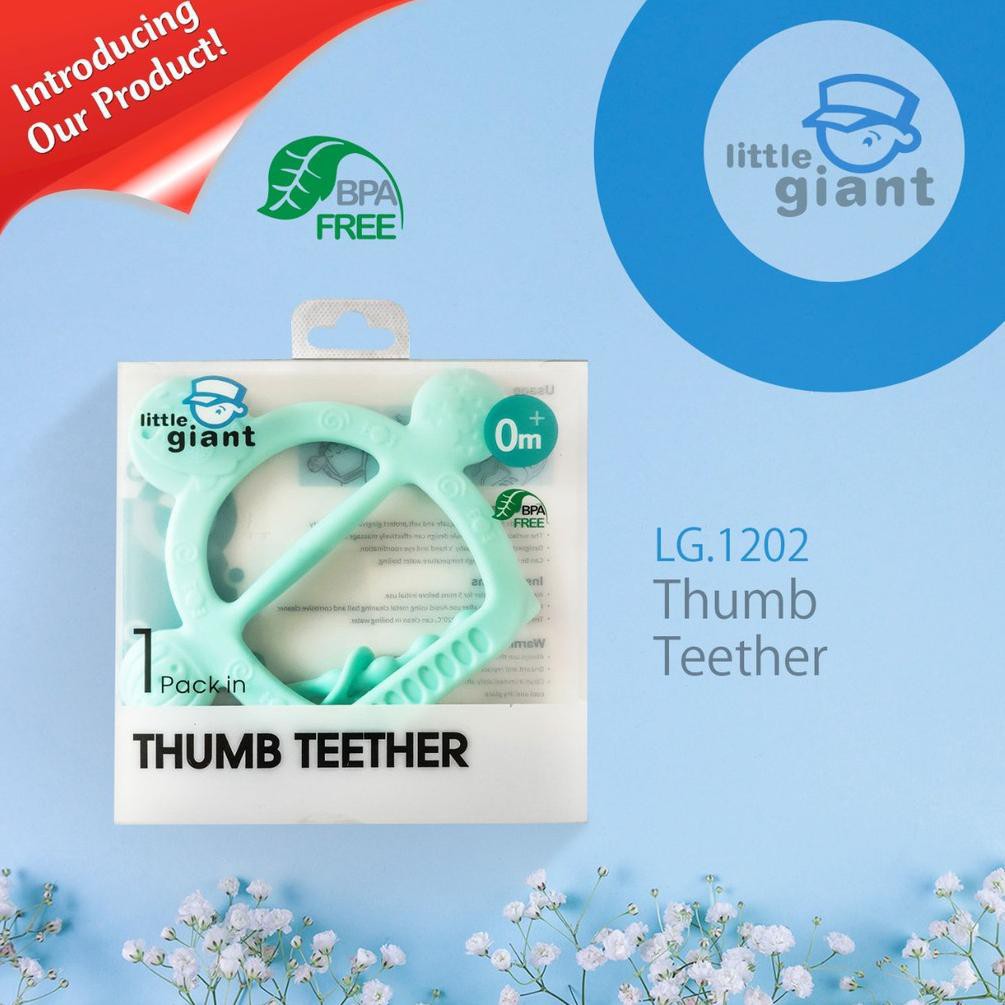LITTLE GIANT SILICONE THUMB TEETHER LG.1202