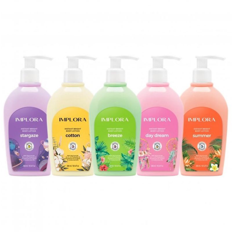 IMPLORA Instant Bright Body LOTION 300ml/Lotion Implora/Hand Body