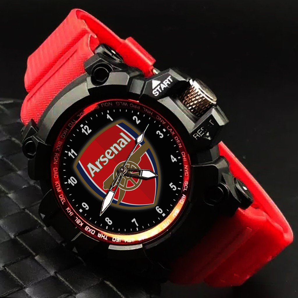 (EXCLUSIVE) JAM TANGAN ARSENAL 1 (STRAP WARNA)