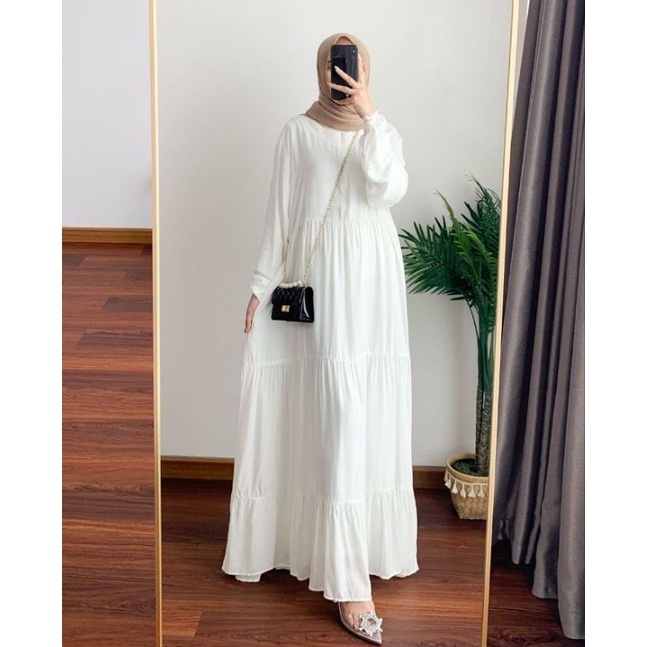 jumbo   jesica dress   gamis wanita terbaru   bahan rayon polos   ld 125   murah   cod