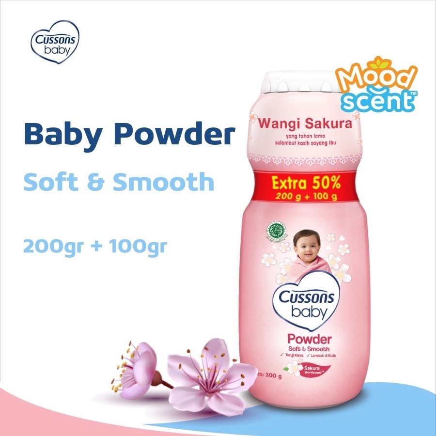 Cussons Baby Powder - Bedak Bayi 200gr + 100gr