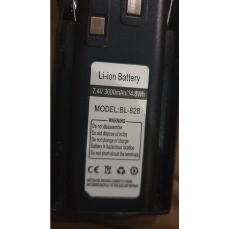 baterai / battery baofeng pofung uv828 / uv 82 3000mah Hitam