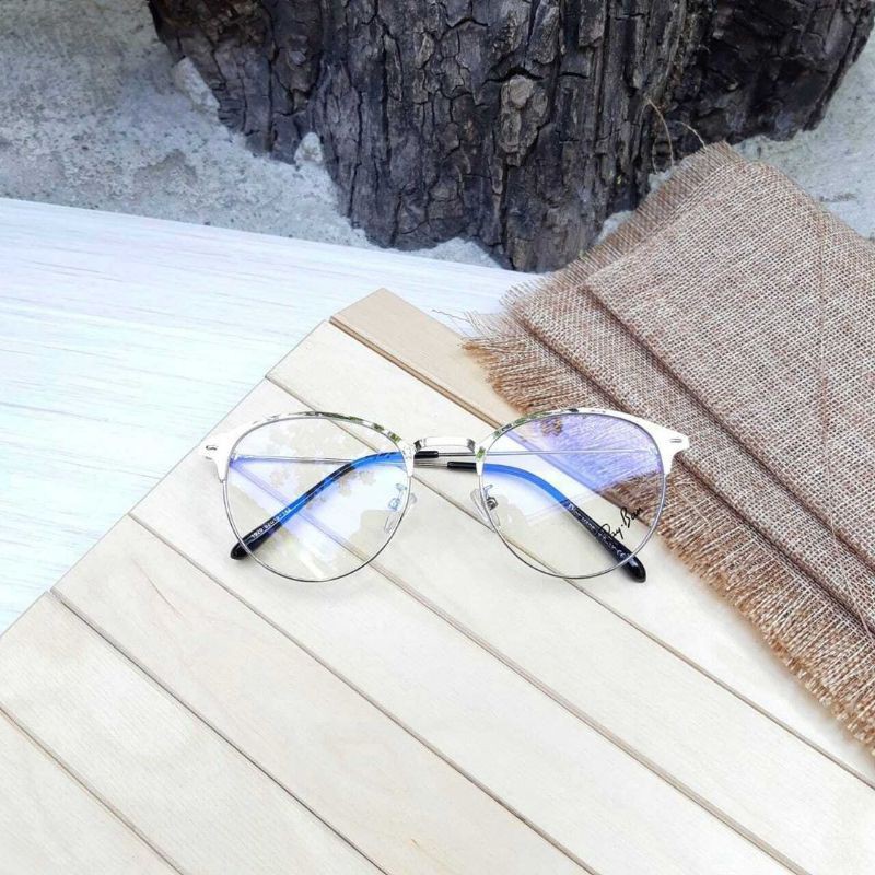 2IN1 KACAMATA PHOTOCROMIC RETRO F1920 OVAL TITANIUM WANITA PRIA FRAME OPTIK VINTAGE FASHION STYLE,MINUS/CYL