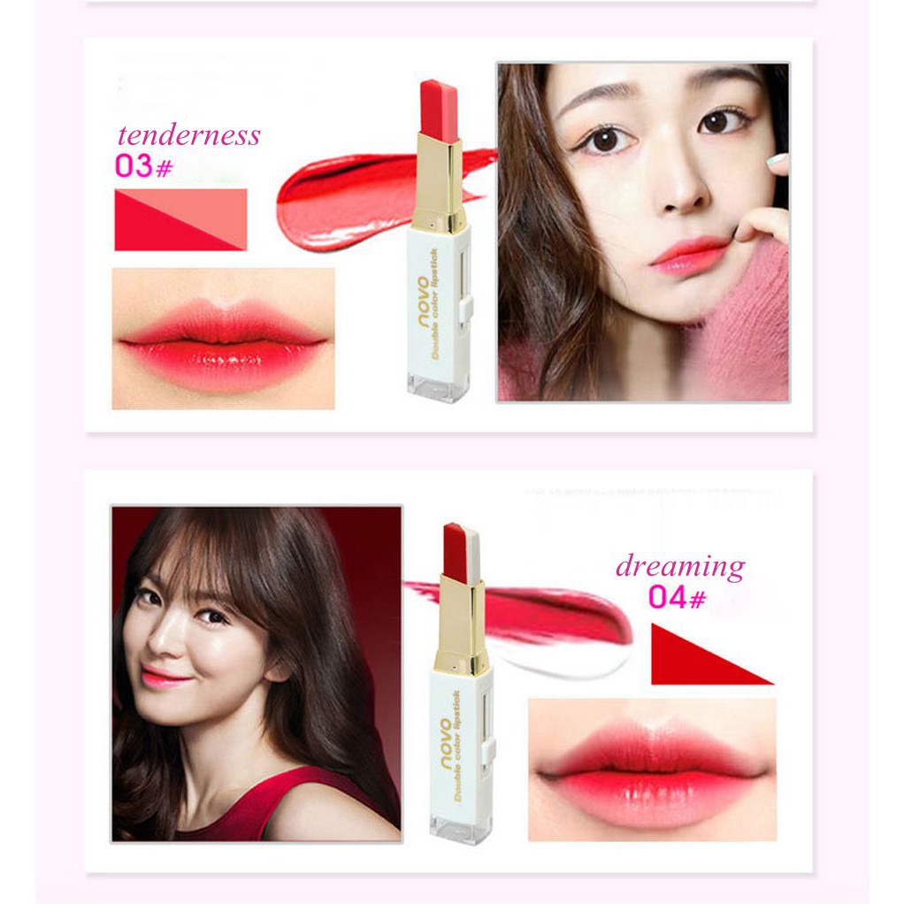 NV5095 - NOVO DOUBLE COLOR LIPSTICK TWO TONE