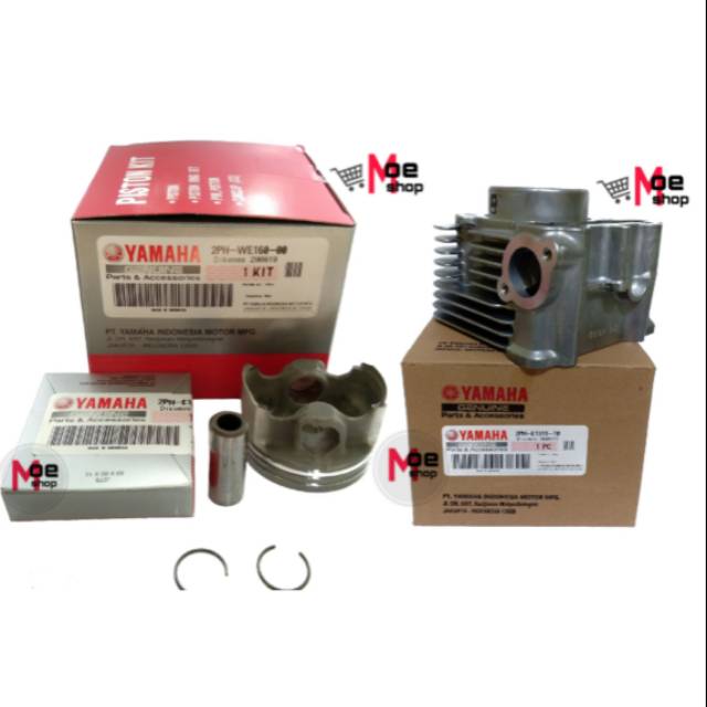 Boaring Cylinder/Blok Seher Mio M3/Mio Soul GT 125/X-RIDE 125/FINO FI 125 Asli Original Yamaha Ori