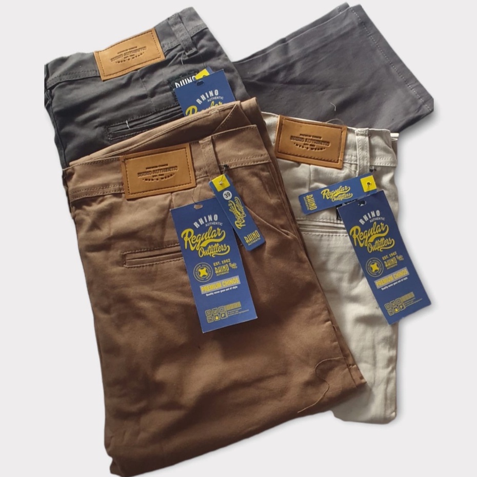 NEW PRODUCT Celana Original Chinos pria RHINO TERBARU melar halus combed diamont