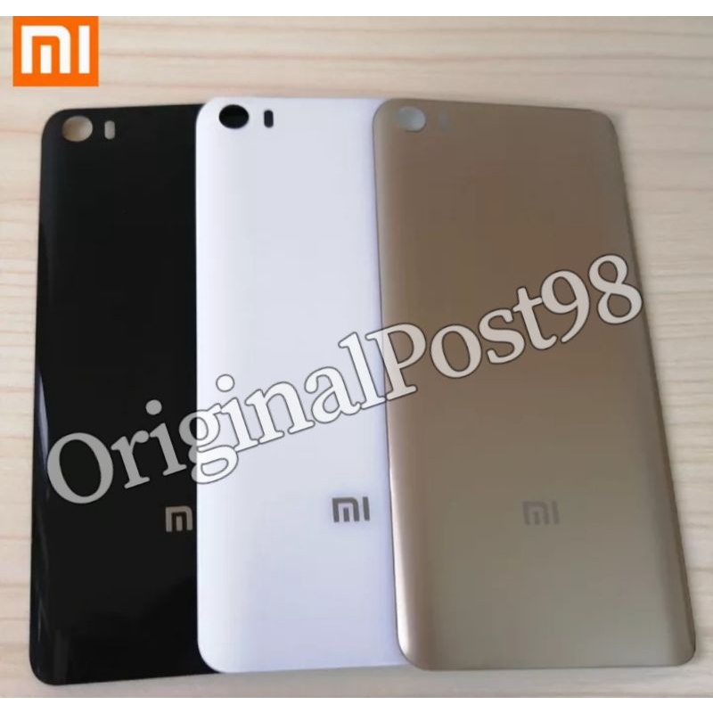 Backdoor Backcover Tutup Belakang Baterai Casing Xiaomi Mi5 Mi 5 Kaca Ori