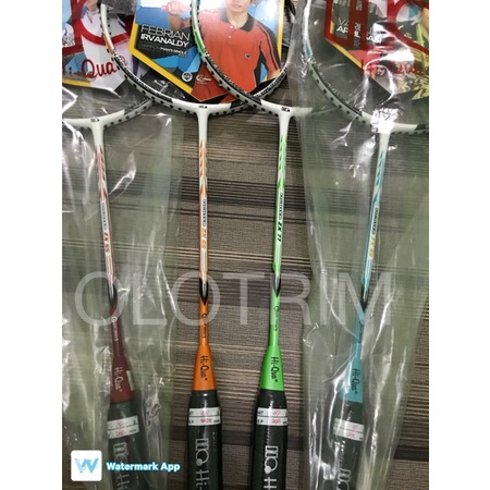 NEW Raket Badminton Hi-Qua HQ Fighter ZX 55 66 77 88 Bonus Senar Grip