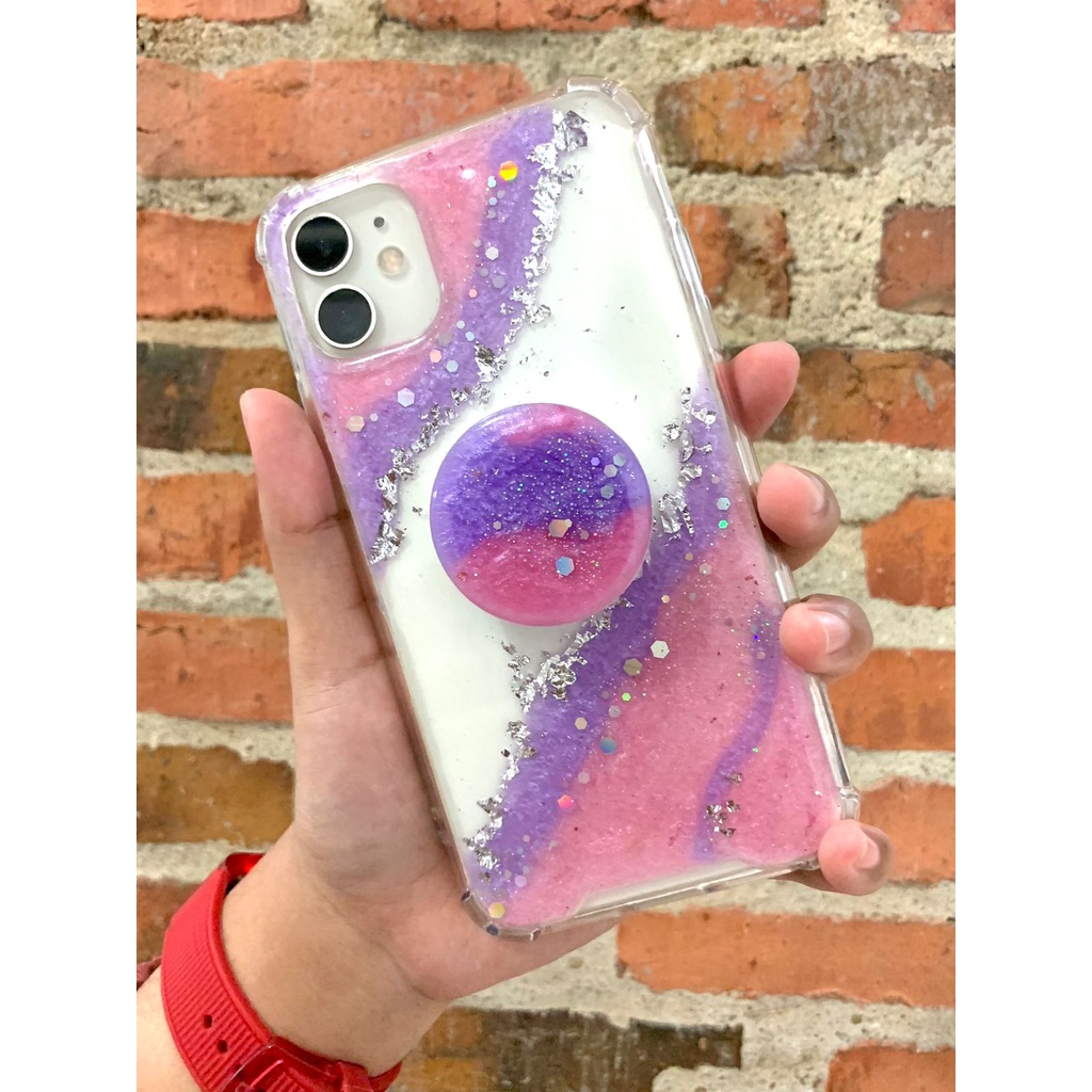Phone Case Custom Resin Marble / Resin Art Phone Case by aozora.pjct