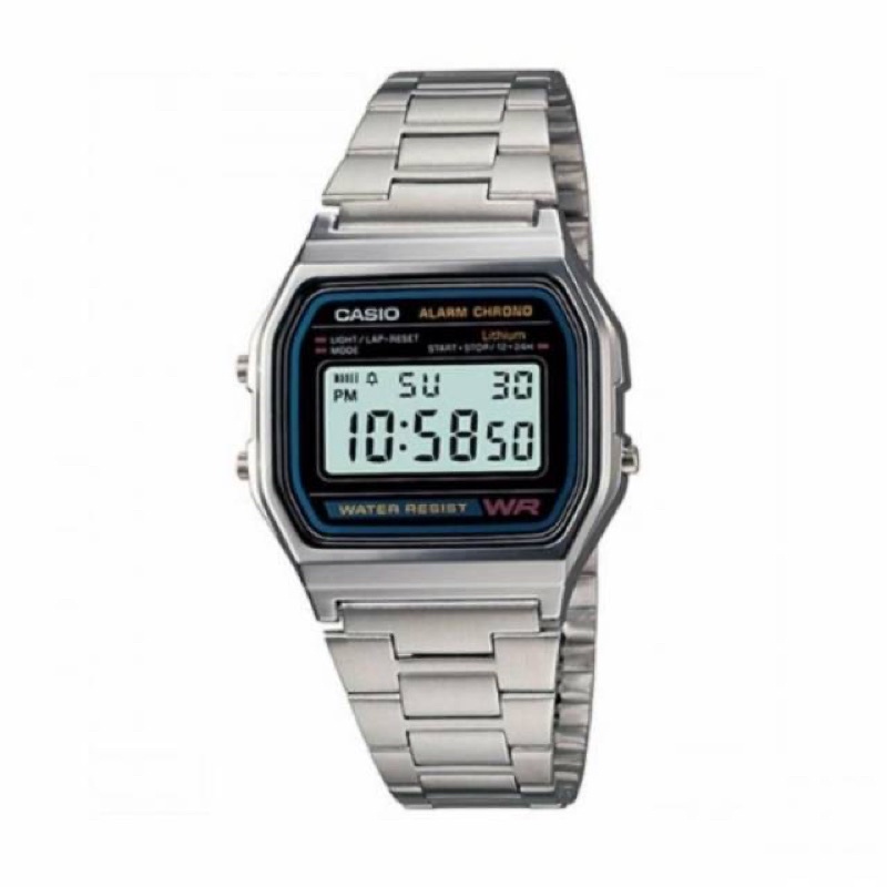 JAM TANGAN CASIO A158W DIGITAL KOTAK UNISEX MURAH