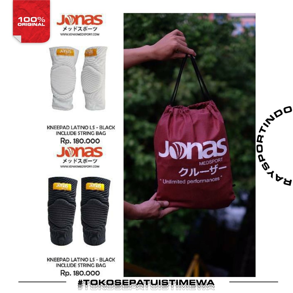 KNEEPAD JONAS LATINO LS BLACK & WHITE