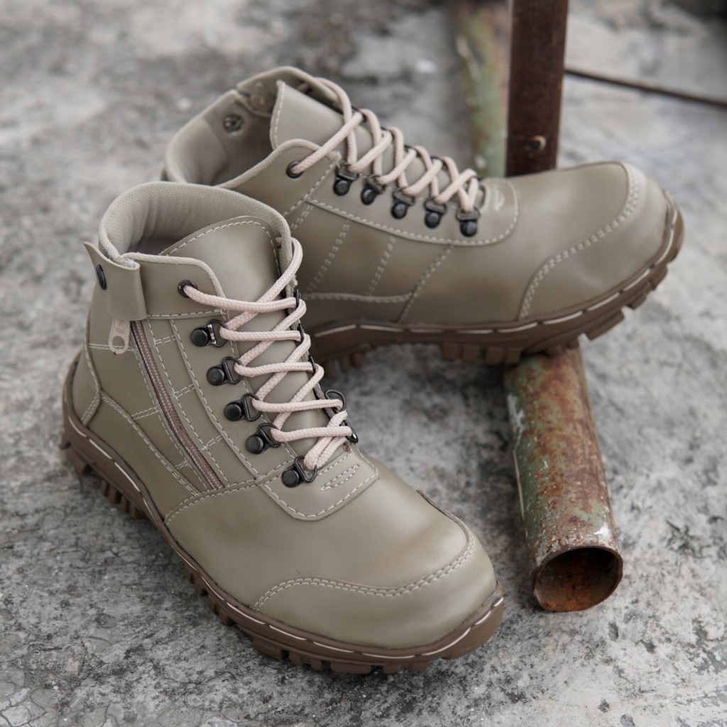 SEPATU PRIA BOOTS SAFETY KERJA PROYEK GUNUNG HIKING CROCODILE MORISEY  ORIGINAL KUALITAS TERJAMIN