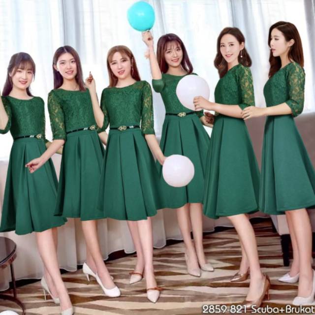 DRESS SCUBA BRUKAT  2859