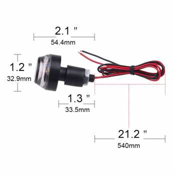 Lampu Sein LED Jalu Motor Turn Signal Indicator Blinker 22mm 2PCS - SL-080