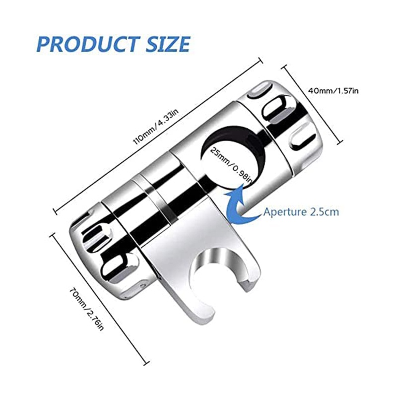 Gro Klem Slider Kepala Shower Untuk Aksesoris Kamar Mandi