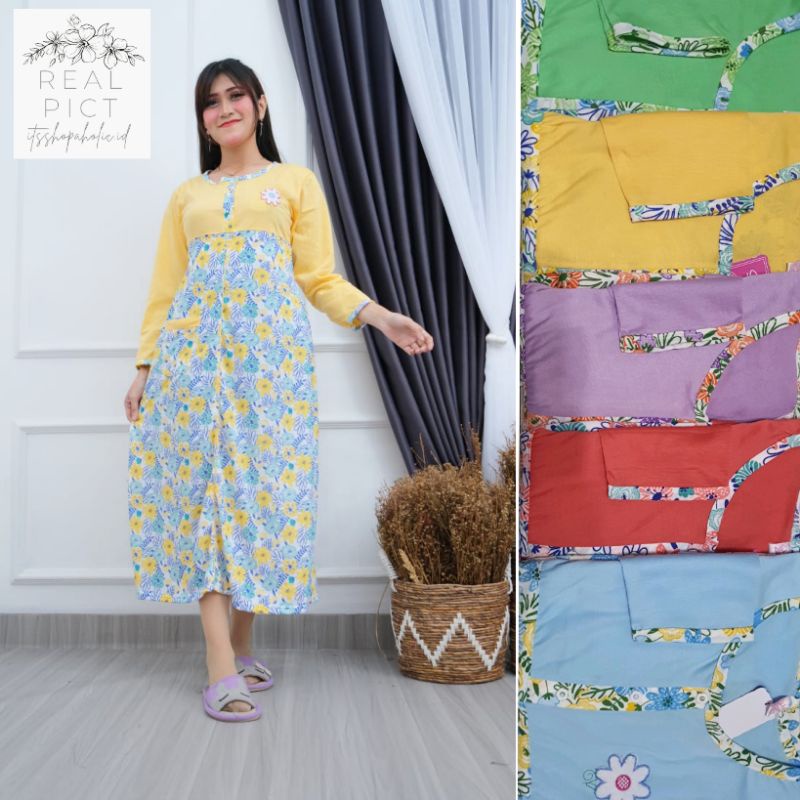 Daster Lengan Panjang Baju Tidur Wanita Panjang