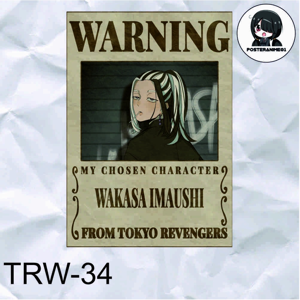 Poster Anime Tokyo Revengers | Poster Anime Tokyo Revengers Warning Aesthetic | DRAKEN | MIKEY | TERLENGKAP-34.WAKASA