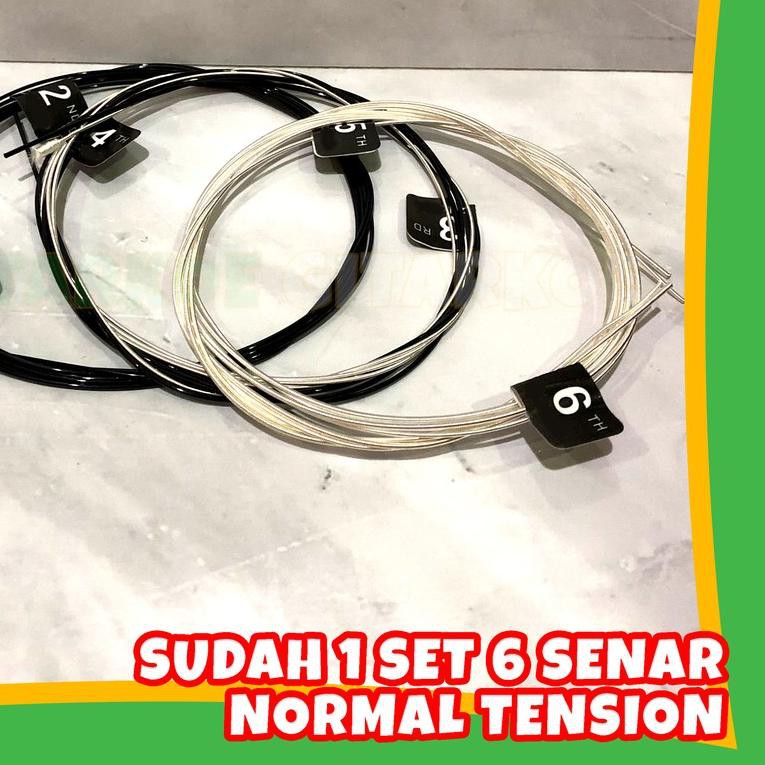 ✥ Senar Gitar Nylon Classic Nilon Hitam Klasik 1 Set EJ49 Normal Tension ™