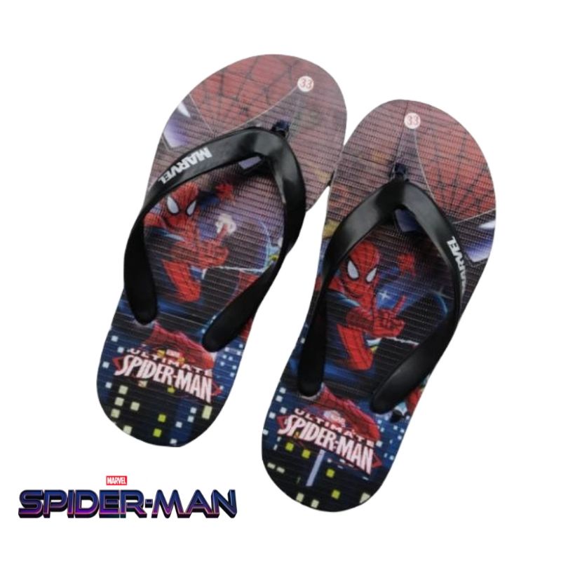 Sandal Jepit Anak Laki Laki Spiderman| sandal jepit Karakter Marvel