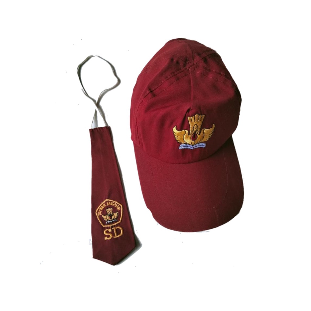 Topi Plus Dasi SD Anak Laki Laki Dan Perempuan
