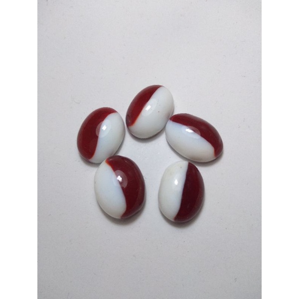 cincin batu akik merah putih