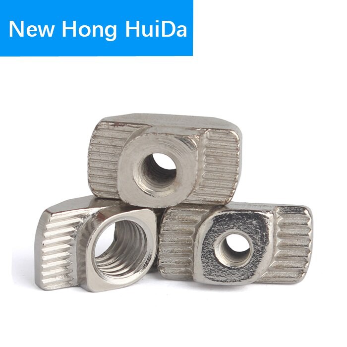 M3 M4 M5 M6 M8 Slot T-nut Sliding T Nut Hammer Drop Fasten Connector Aluminum Extrusion Hammer