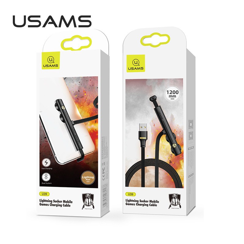 Kabel data gaming lightning USAMS U39 Lightning Sucker Mobile Games Charging Cable
