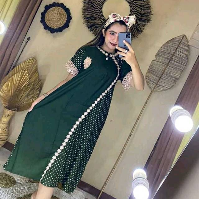 Daster wanita//Daster cantik//Daster kain Rayon premium/Dress batik