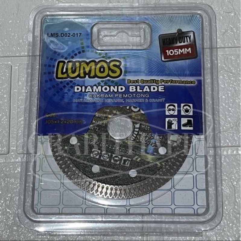 LUMOS DIAMOND BLADE / PISAU POTONG GRANIT TURBO CAKRAM PEMOTON