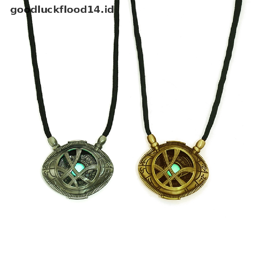 [OOID] Antique Luminous Doctor Strange Agamotto Eye Pendant Necklace Jewelry Gift ID