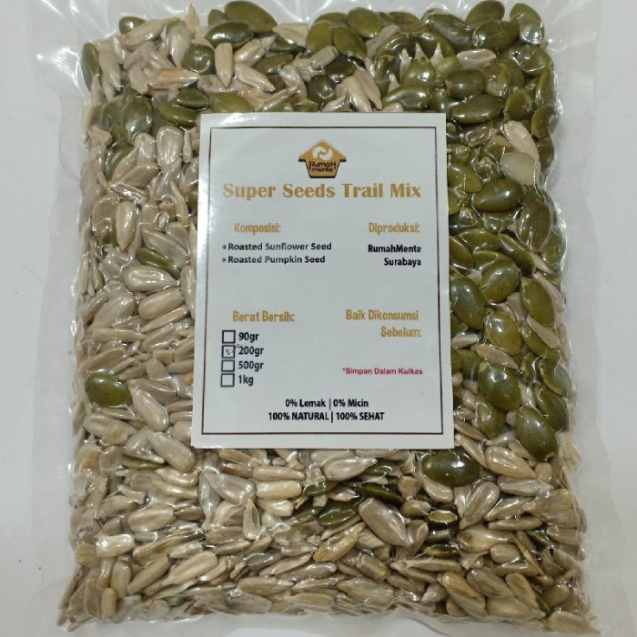 

⭐ COD ⭐ TRAIL MIX SUNFLOWER SEED DAN PUMPKIN SEED 200GR
