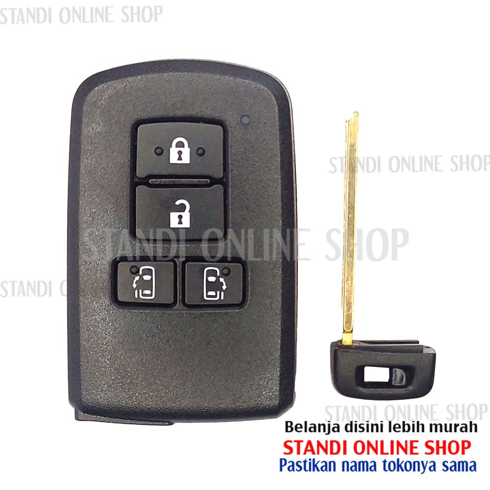 Remote Set Komplit Kunci Smartkey Toyota New Voxy Original