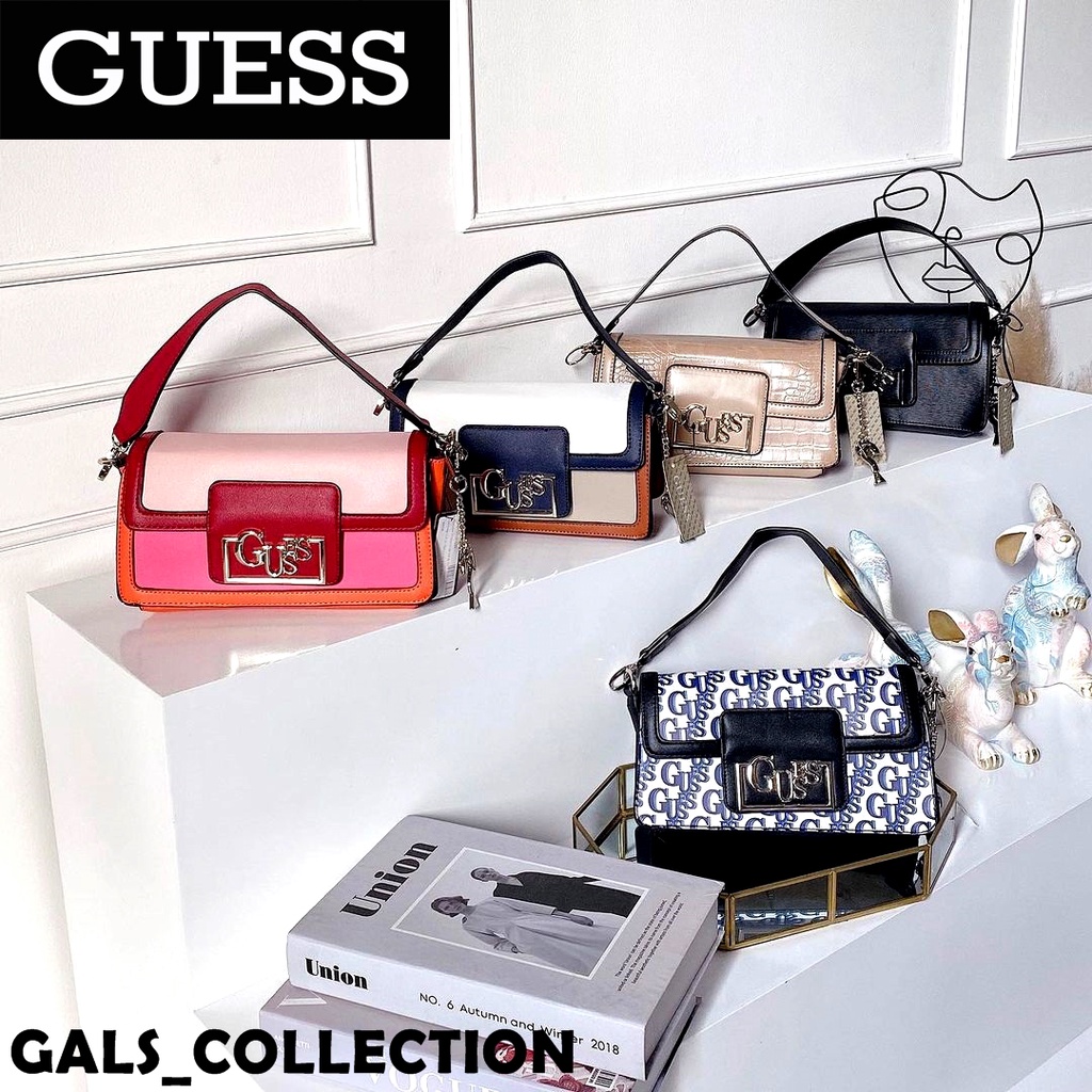 TAS SELEMPANG IMPORT GB 042, SLING BAG BRANDED, TAS SELEMPANG GU3SS, TAS SELEMPANG WANITA, GUESS BAG