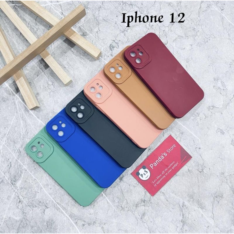 Softcase Pro Camera Iphone 12 , 12 Pro , 12 Promax Candy Case Full Color 3D Silikon TPU