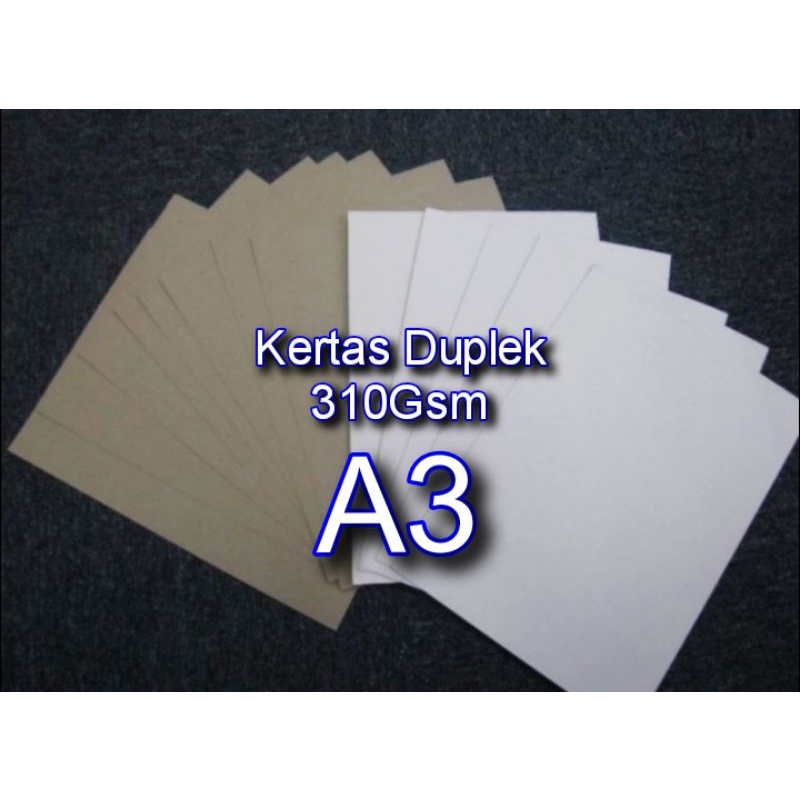 

kertas Duplek A3 310gam