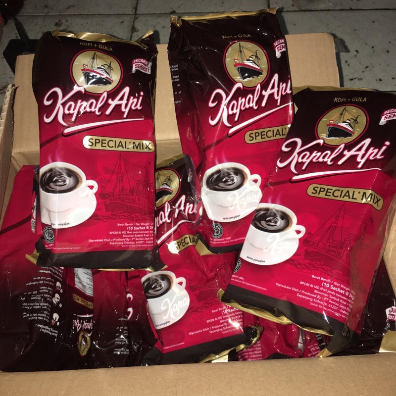 

Kopi Kapal Api Spesial Mix 1 renceng isi 10 sachet Kopi Gula