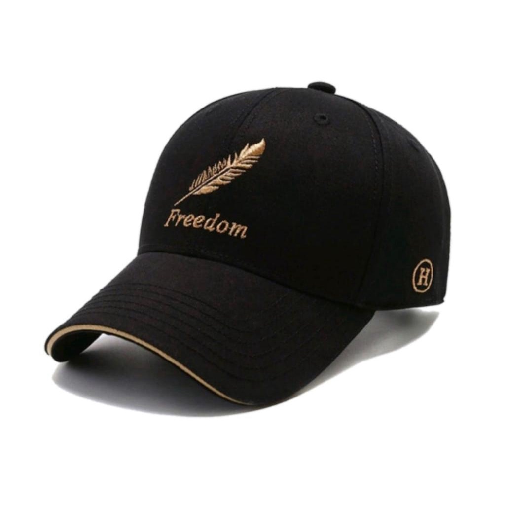 TOPI PRIA WANITA DISTRO FREEDOM BASEBALL CAP IMPORT POLOS BAHAN TEBAL HIGH QUALITY KOREA FASHION TRT