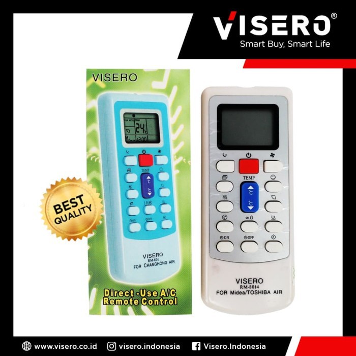 Remot / Remote Multi AC Midea/Toshiba Visero ( RM-8014 )