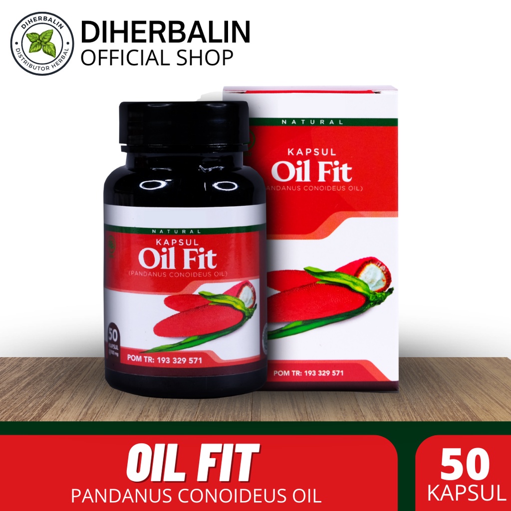 Diherbalin OilFit Kapsul Ekstak Buah Merah Papua Obat Herbal Multikhasiat Isi 50 Kapsul