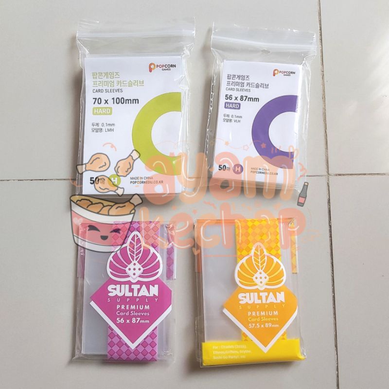 [ready stock] innersleeve popcorn hard sultan amethyst topaz mpc pc mini photocard inner sleeve