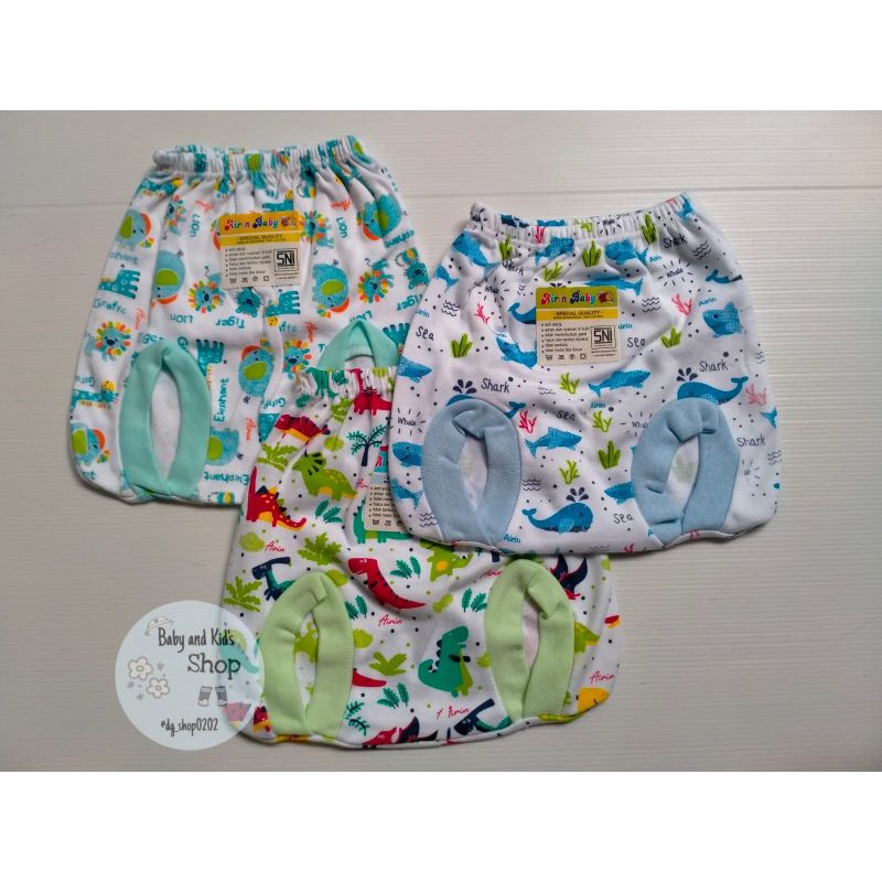 Celana Pop Airin Baby putih motif