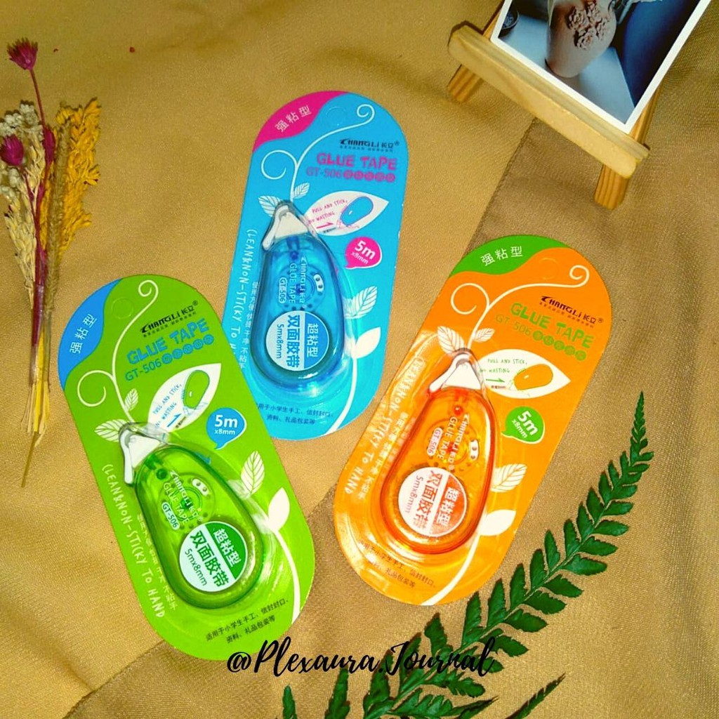 

Glue Tape Double Tape Roller 6meter Scrapbook Bujo Bogor new style