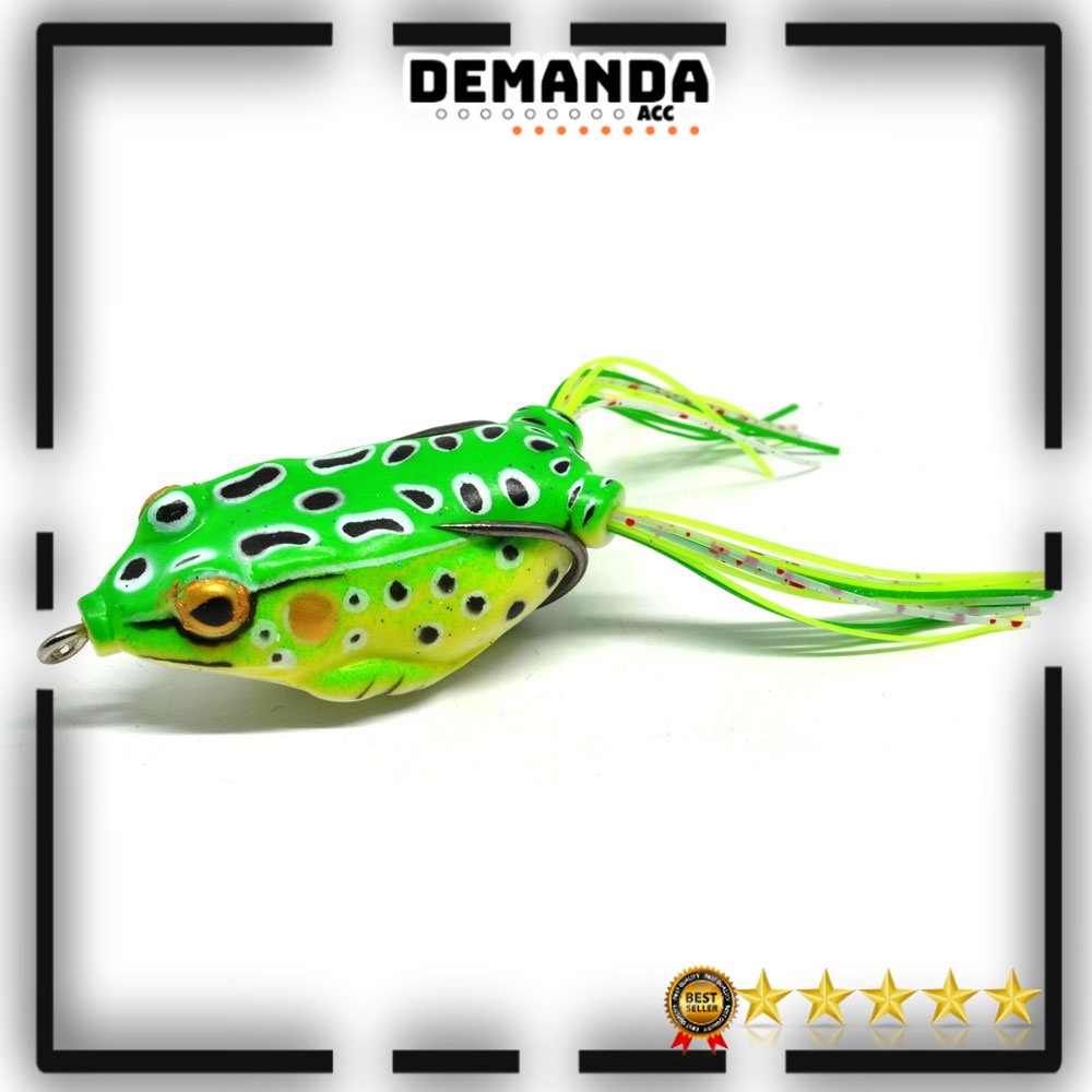 Umpan pancing Kodok Casting Tiruan Silikon Soft lure Frog 6cm OMTH9IGR