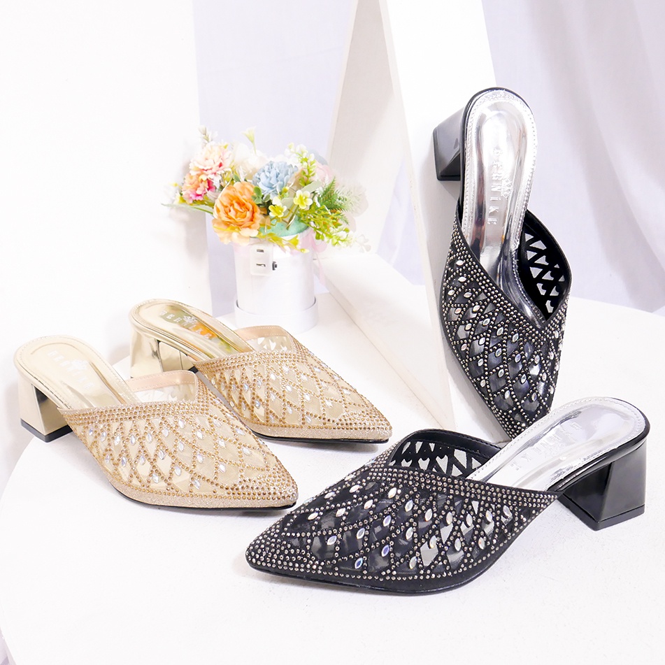 Bernike Odette Sendal Heels Pesta Wedding 5 cm