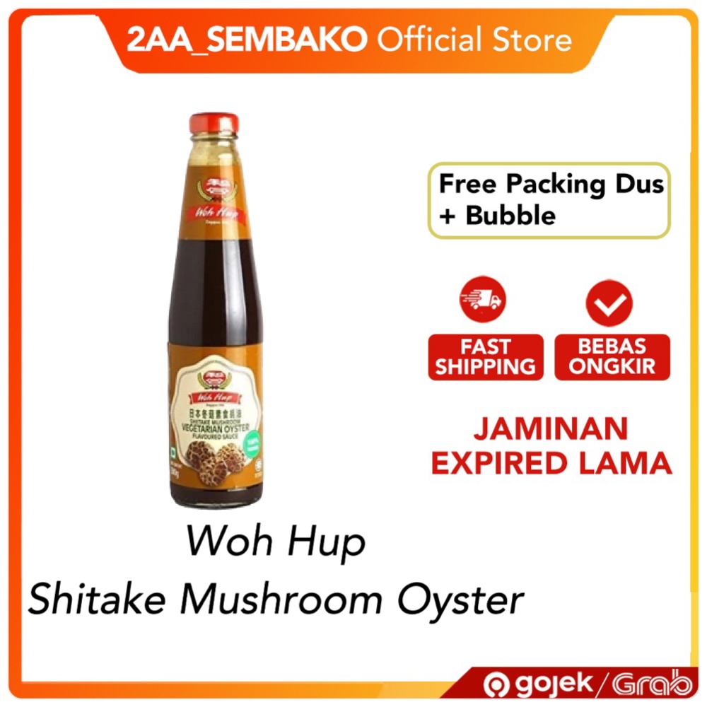 

Woh Hup Shitake Mushroom Oyster Sauce Saus Tiram Bumbu Rasa Jamur Vegetarian 500 Gram