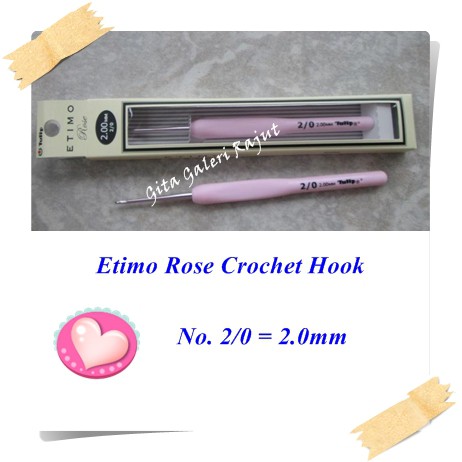 Jarum Rajut Tulip Etimo Pink/Hakpen Tulip Etimo Rose